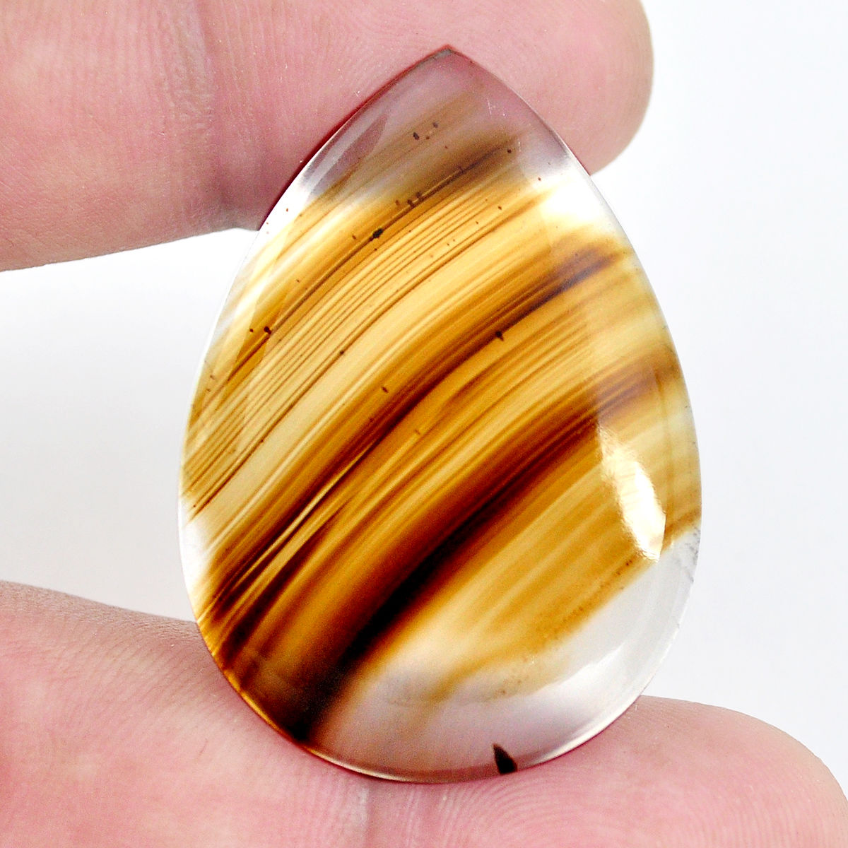 Semi Precious Montana Agate Cabochon Top Quality Agate Loose stone Hand Made Gemstone For jewelry stone 84 Ct{ 54 X 32 } mm # 2842
